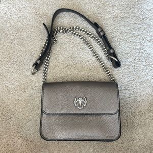 Rudsak leather crossbody bag - silver color